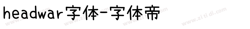 headwar字体字体转换