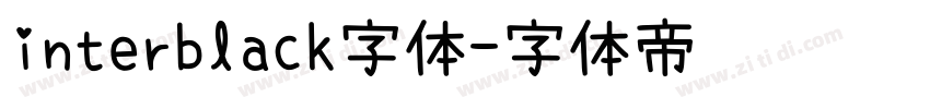 interblack字体字体转换