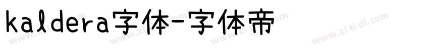 kaldera字体字体转换