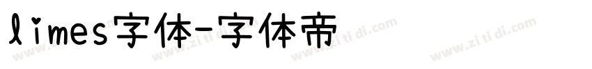 limes字体字体转换