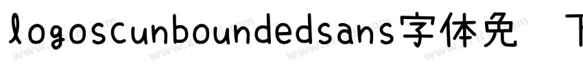 logoscunboundedsans字体免费下载字体转换