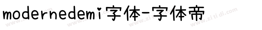 modernedemi字体字体转换