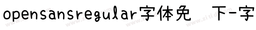 opensansregular字体免费下字体转换