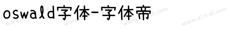 oswald字体字体转换