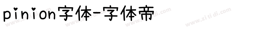 pinion字体字体转换