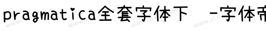 pragmatica全套字体下载字体转换