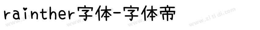 rainther字体字体转换