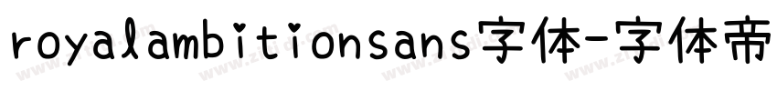 royalambitionsans字体字体转换