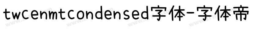twcenmtcondensed字体字体转换