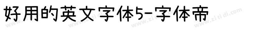 好用的英文字体5字体转换