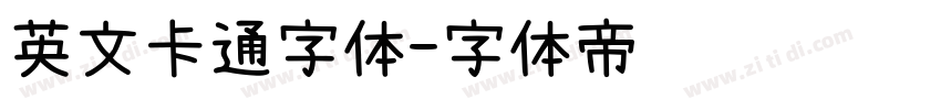 英文卡通字体字体转换