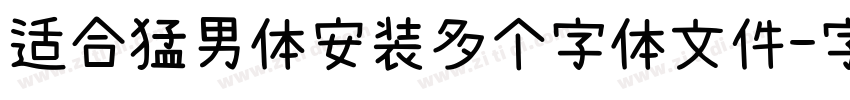 适合猛男体安装多个字体文件字体转换