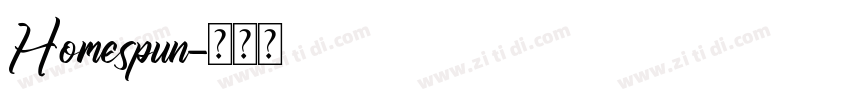 Homespun字体转换