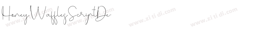 HoneyWafflesScriptDe字体转换