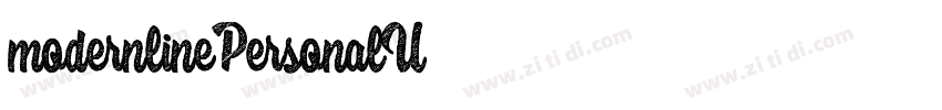 modernlinePersonalU字体转换