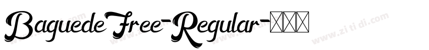 BaguedeFree-Regular字体转换