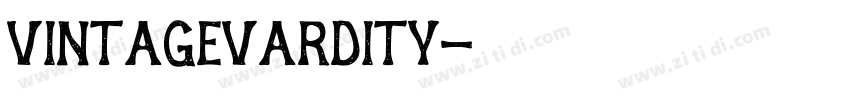 VintageVardity字体转换