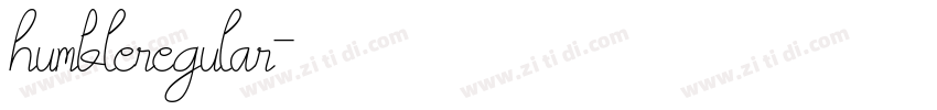 humbleregular字体转换