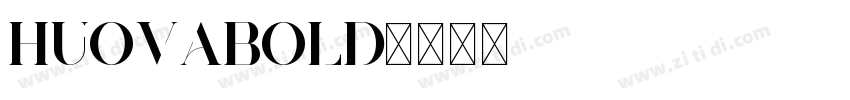 HuovaBold字体转换