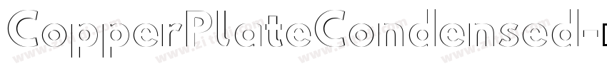 CopperPlateCondensed字体转换