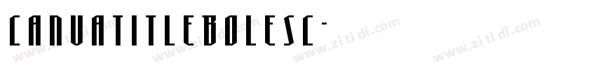 CanvaTitleBoleSC字体转换