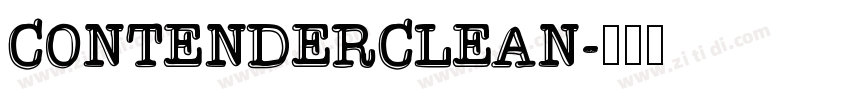 ContenderClean字体转换