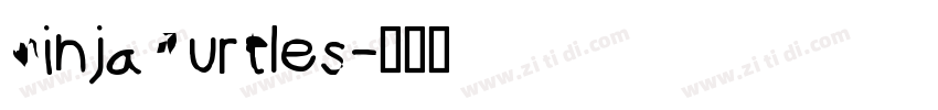 NinjaTurtles字体转换