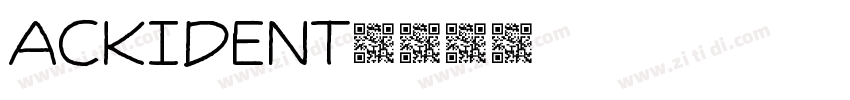 Ackident字体转换