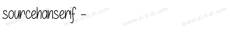 sourcehanserif谁字体转换