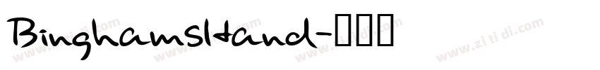BinghamsHand字体转换