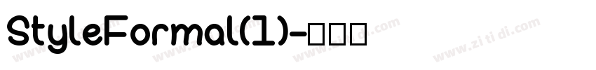 StyleFormal(1)字体转换