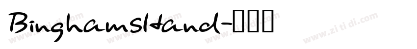 BinghamsHand字体转换