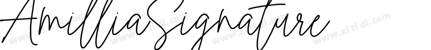 AmilliaSignature字体转换