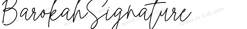 BarokahSignature字体转换