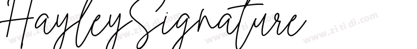 HayleySignature字体转换