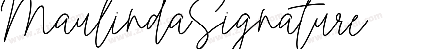 MaulindaSignature字体转换