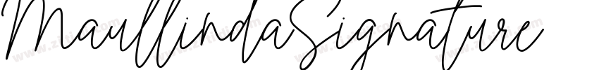 MaullindaSignature字体转换