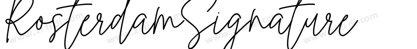 RosterdamSignature字体转换