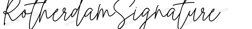 RotherdamSignature字体转换