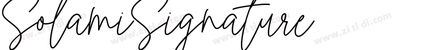 SolamiSignature字体转换