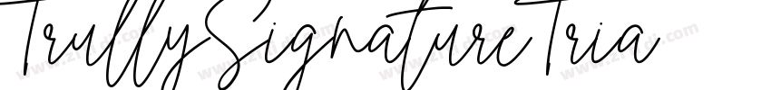 TrullySignatureTria字体转换