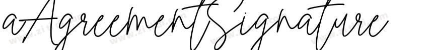 aAgreementSignature字体转换