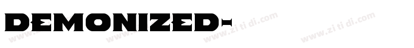 Demonized字体转换