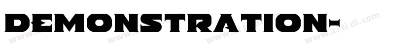 Demonstration字体转换