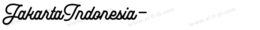 JakartaIndonesia字体转换
