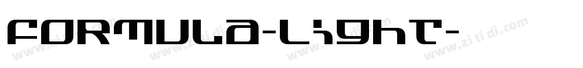 Formula-Light字体转换
