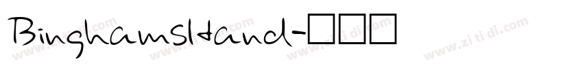 BinghamsHand字体转换