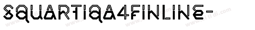 Squartiqa4FInline字体转换