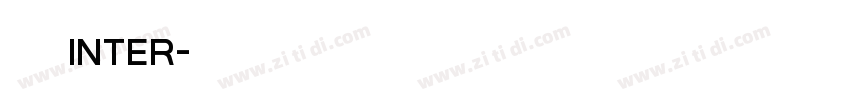 等距inter字体转换