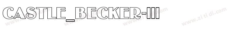 Castle_Becker字体转换